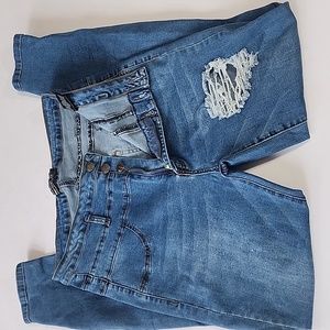 American Bazi Button Fly, Skinny, Distressed Jeans/Jeggings sz 1X 13/14